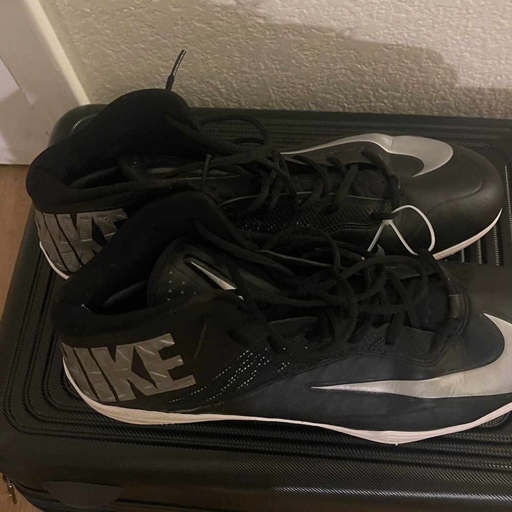 Nike Black and Gray High-Top Sneakers